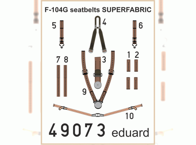 F-104G seatbelts SUPERFABRIC