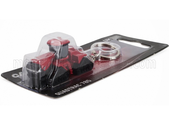CASE-IH Portachiavi - Keyring Quadtrac 785 Cingolato Tractor (2020) - Cm. 5.8, Red Black