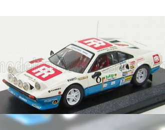 FERRARI 308 Gtb N 8 Rally Elba 1984 Amati - Ormezzano, White Blue