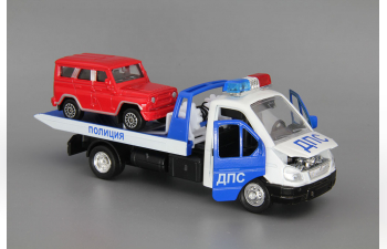 Горький 3302 Эвакуатор Полиция ДПС, синий / белый / красный