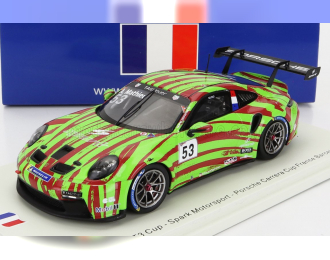PORSCHE 911 991 GT3 Cup N53 Porsche Carrera Cup France Barcelona (2021) Arthur Mathieu, Green Red