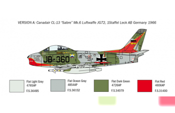 Сборная модель F-86E Sabre