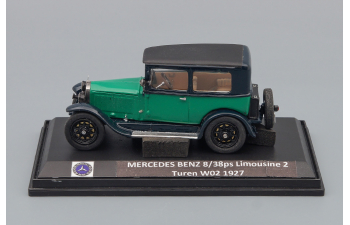 MERCEDES-BENZ 8/38ps Limousine 2 Turen W02 (1927), green / black