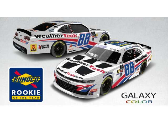Chevrolet #1 Connor Zilisch *. 88 WeatherTech*, white/red/blue 2025