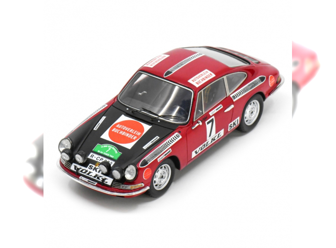 PORSCHE 911s №7 Rally Bavaria (1970) W.Rohr - H.Marecek, Red Black