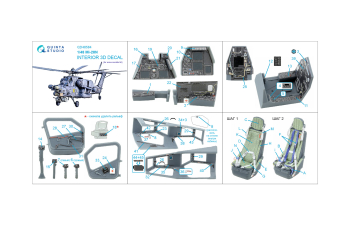 3D Декаль интерьера кабины Ми-28H (Arma Models)