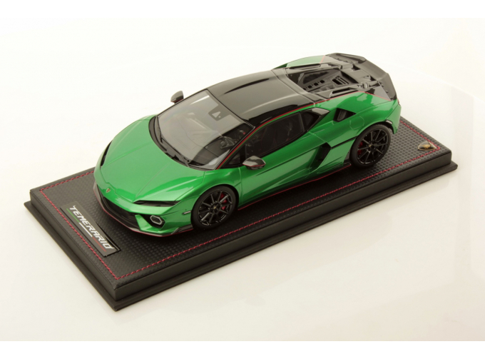 LAMBORGHINI Temerario Alleggerita Package (2024) - Con Vetrina - With Showcase, Verde Mercurio - Green