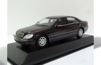 MERCEDES-BENZ S-Class (W220) (1998), темно-красный металлик