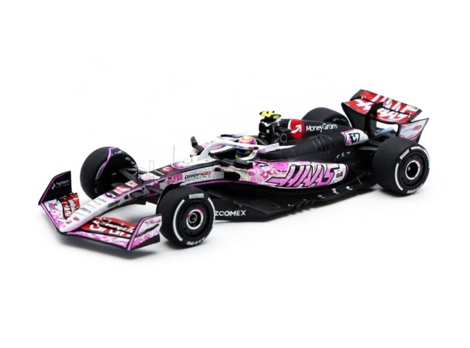 HAAS F1 Vf-25 Team Moneygram Haas №87 Japan Gp Oliver Bearman (2025) , White Black Pink