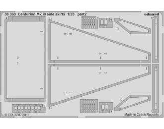 Фототравление для модели Centurion Mk. III side skirts