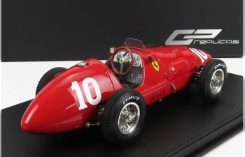 FERRARI F1 500 F2 Scuderia Ferrari N 10 2nd France Gp 1952 Nino Farina - Con Vetrina - With Showcase, Red