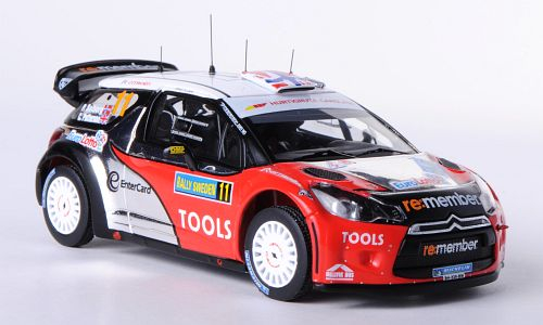 CITROEN DS3 WRC 11 Rally Sweden (Peter Solberg - Chris Patterson) 2011, red