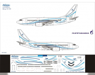 Декаль на самолет боенг 737-700 (ГазПроАва)