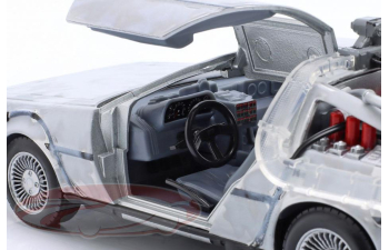 DeLOREAN Time Machine "Back to the Future", silver/grey