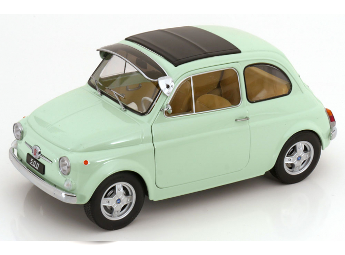 FIAT 500 F Custom with removable Softtop (1968), mint green