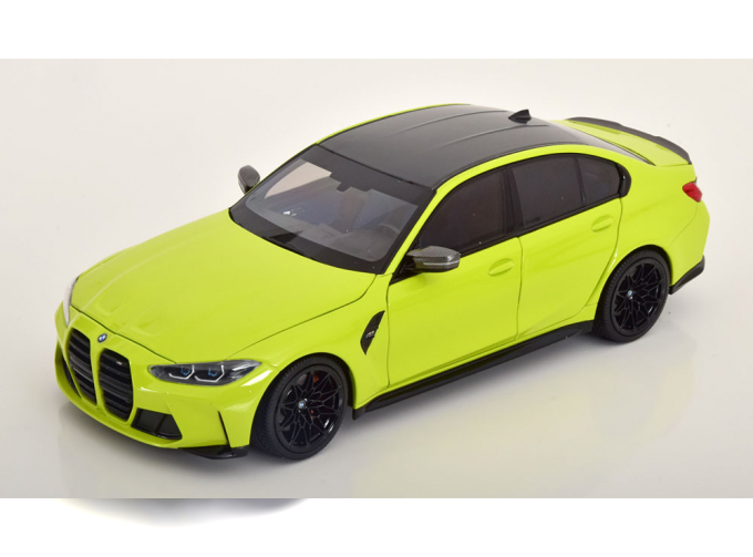 BMW M3 (2020), yellow-green black