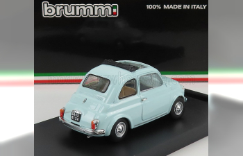 FIAT 500f Tetto Aperto - Open 1965, Azzurro Acquamarina