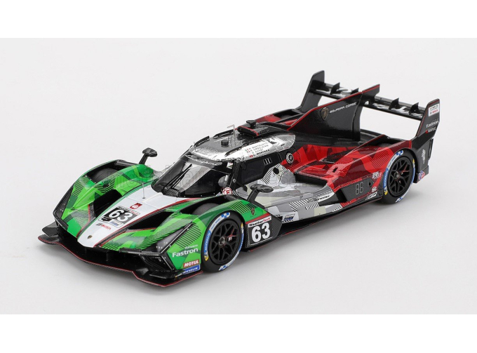LAMBORGHINI Sc63 3.8l V8 Turbo Team Lamborghini Squadra Corse №63 24h Daytona (2025) Mirko Bortolotti - Romain Grosjean - Edoardo Mortara - Daniil Kvjat, Green Red White