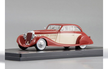 DELAGE D8 105S Aerodynamic Coupe (1935), maroon / white