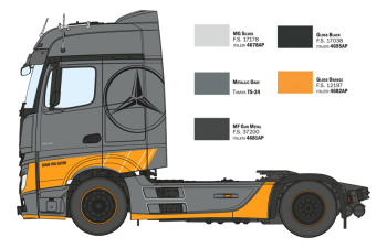 Сборная модель MERCEDES-BENZ Actros 1845 Mp4 Bigspace Tractor Truck Grand Prix Edition 2-assi (2020)