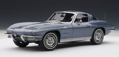 CHEVROLET Corvette COUPE 1963, SILVER BLUE