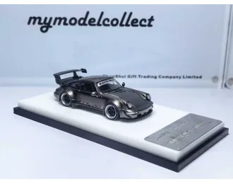 PORSCHE RWB 964 High Wing, pearl grey chrome