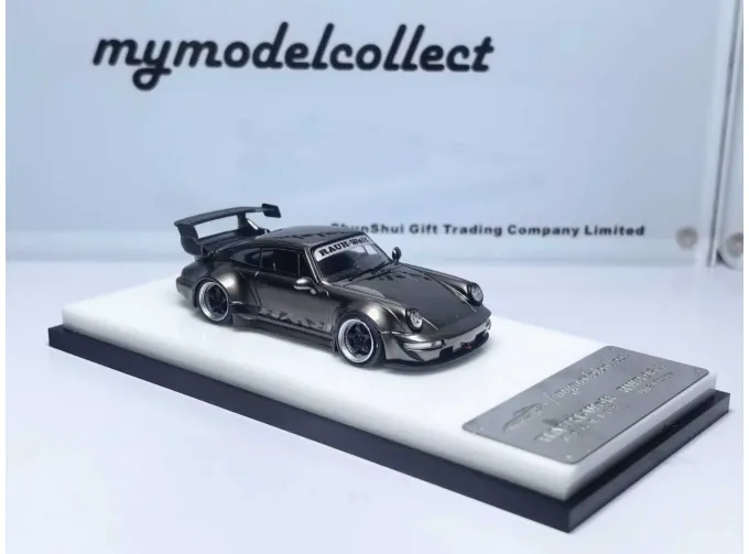 PORSCHE RWB 964 High Wing, pearl grey chrome