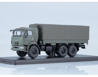 Камский грузовик 43118 бортовой с тентом, хаки