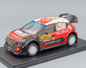 CITROEN C3 Wrc Abu Dhabi #10 Winner Rally Catalunya Costa Daurada (2018) S.Loeb - D.Elena, Black Red White