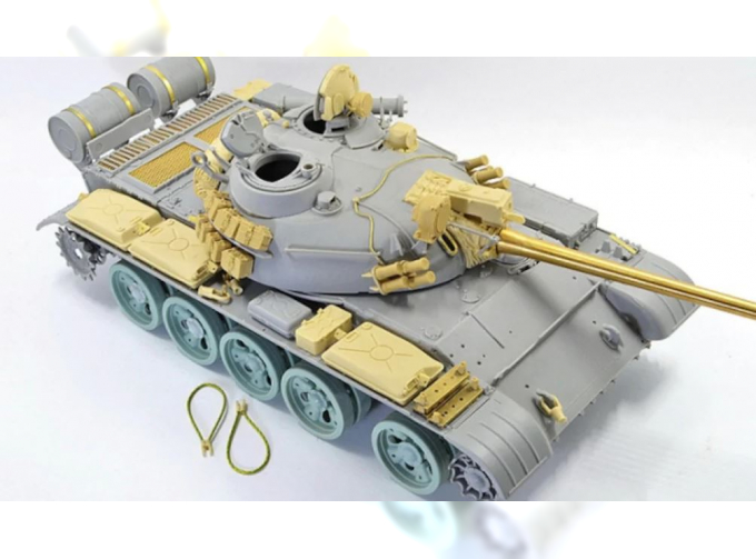 Конверсионный набор Т-55А м1981г., включает фототравление и точенный ствол