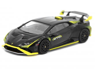 LAMBORGHINI Huracan STO LP640-2 RHD (2021), black/yellow