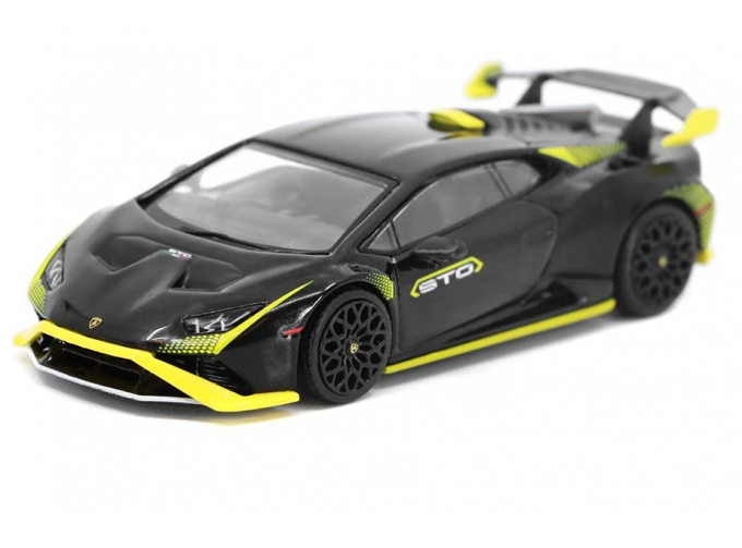 LAMBORGHINI Huracan STO LP640-2 RHD (2021), black/yellow