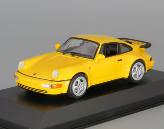 PORSCHE 911 turbo 964 (1990), yellow