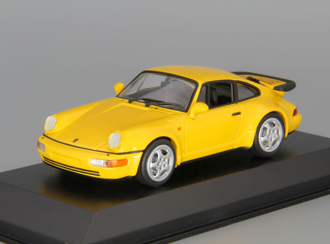 PORSCHE 911 turbo 964 (1990), yellow