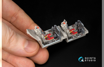 Декаль интерьера кабины Kawasaki T-4 (Hasegawa) (с 3D-печатными деталями)