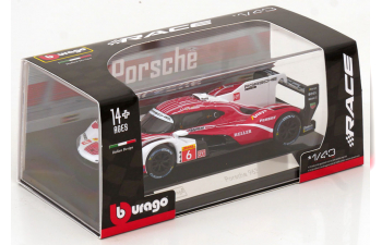 PORSCHE 963 9rd 4.6l Turbo V8 Team Porsche Penske Motorsport №6 4th 24h Le Mans (pole Position) (2024) Kevin Estre - Andre Lotterer - Laurens Vanthoor, Red White Black