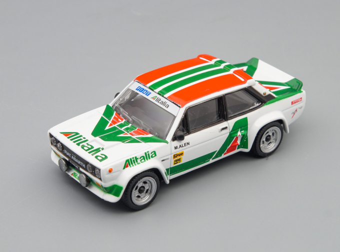 FIAT 131 Abarth, white / green / red