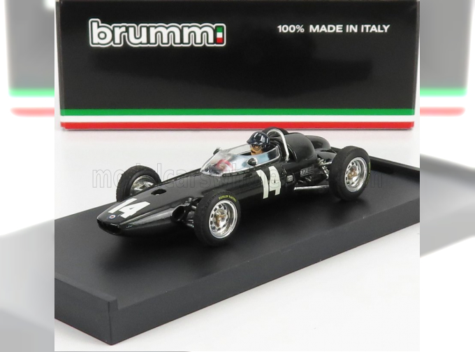 BRM F1 P57 N14 Winner Italy Monza Gp Graham Hill (1962) World Champion - With Driver Figure, Grey Met