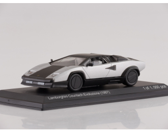 LAMBORGHINI Countach Evoluzione (1987), silver / matt black