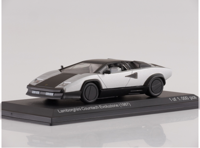 LAMBORGHINI Countach Evoluzione (1987), silver / matt black