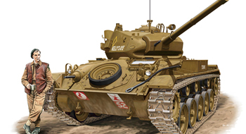 Сборная модель Легкий танк M-24 ‘Chaffee’ (British Army)