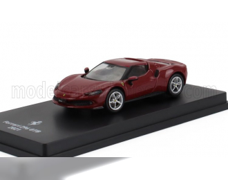 FERRARI (296) Gtb Hybrid 830hp V6 (2021) - Con Vetrina - With Showcase, Red