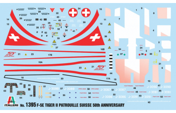 Сборная модель Самолет F-5E TIGER Швейцарский патруль