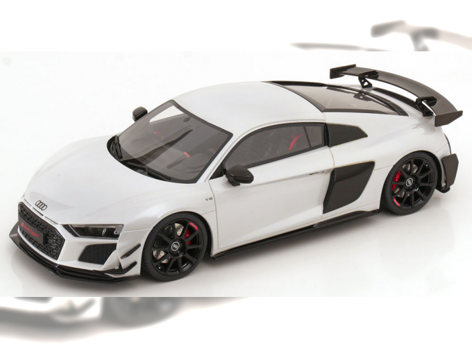 AUDI R8 V10 GT RWD (2018), white metallic