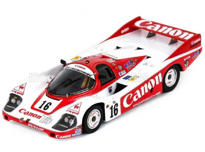 PORSCHE 956 №16 24h Le Mans (1984) Rene Metge - Nick Mason - Richard Lloyd, White Red