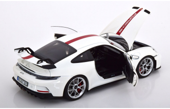 PORSCHE 911 (992) GT3 (2021), white red