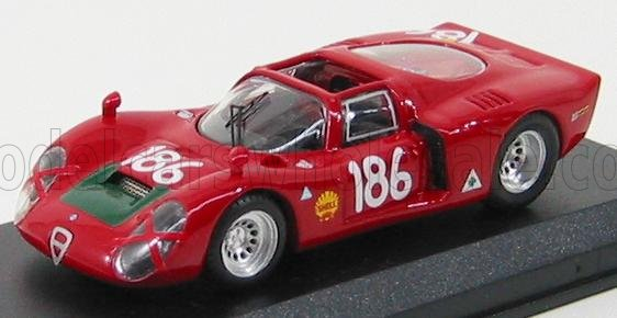 ALFA ROMEO 33.2 Spider №186 Targa Florio (1968) Giunti - Galli, Red
