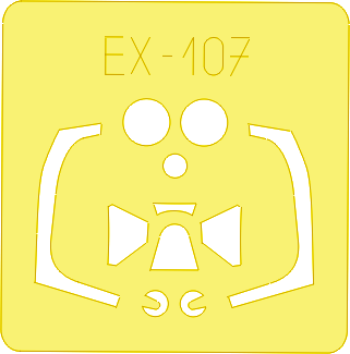 Окрасочная маска Британский истребитель Supermarine Spitfire MK.XVI