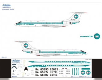 Декаль на самолет Туполев-134Б-3 (Ароса)