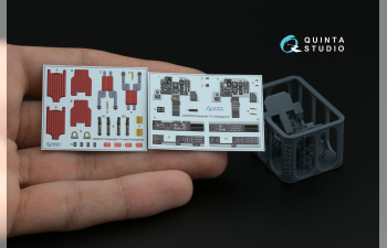 Декаль интерьера кабины Kawasaki T-4 (Hasegawa) (с 3D-печатными деталями)
